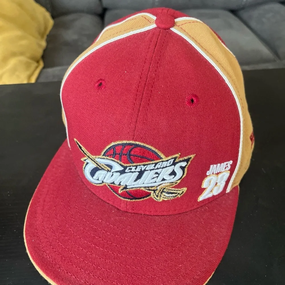 New Era Red and Tan NBA Cap